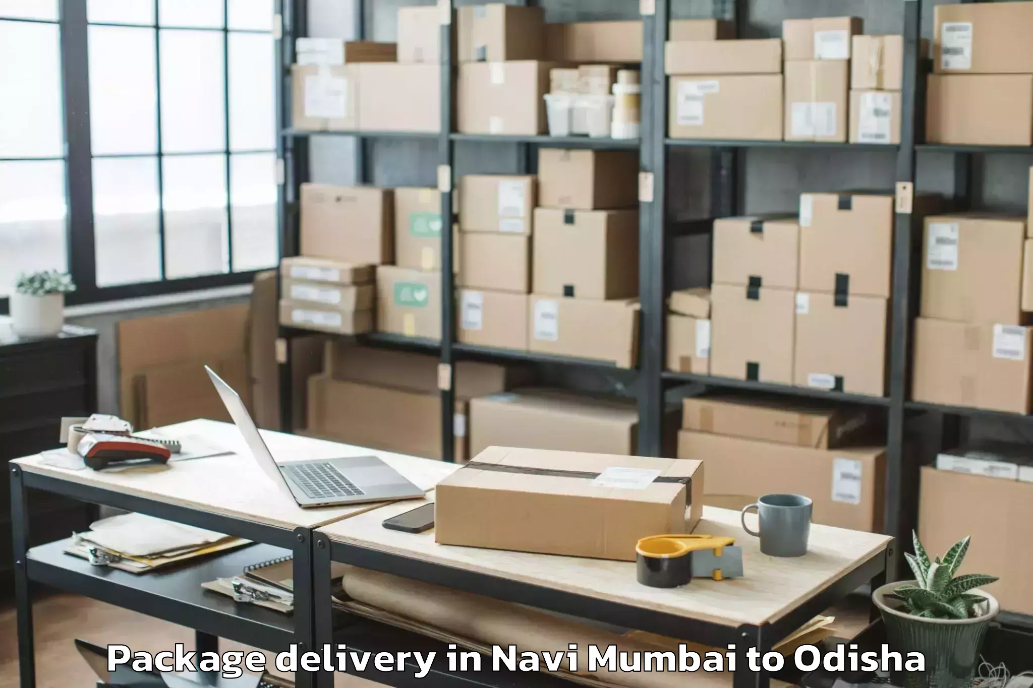 Top Navi Mumbai to Khallikot Package Delivery Available